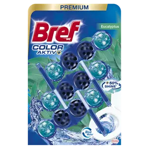 Bref Color Aktiv WC blok Eucalyptus 3 x 50 g - BARVÍCÍ