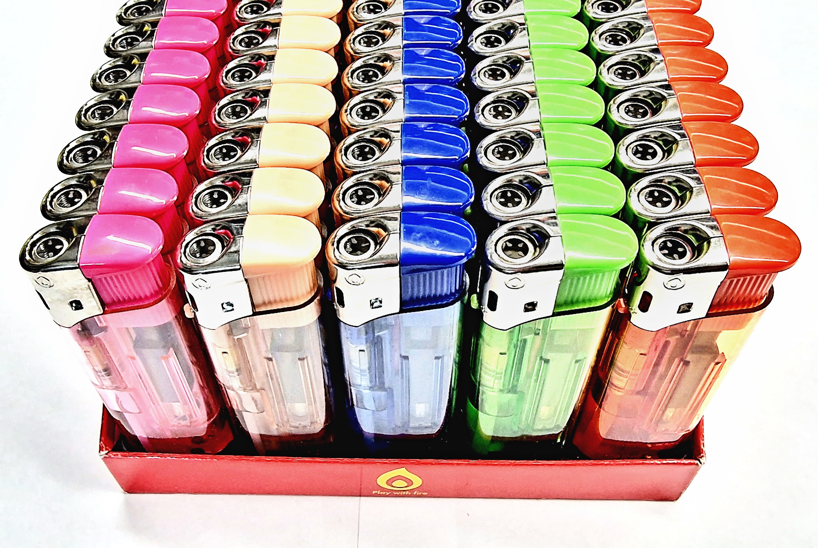 Zapalovač QiiM Turbo 472 transparent, plnící, 1ks