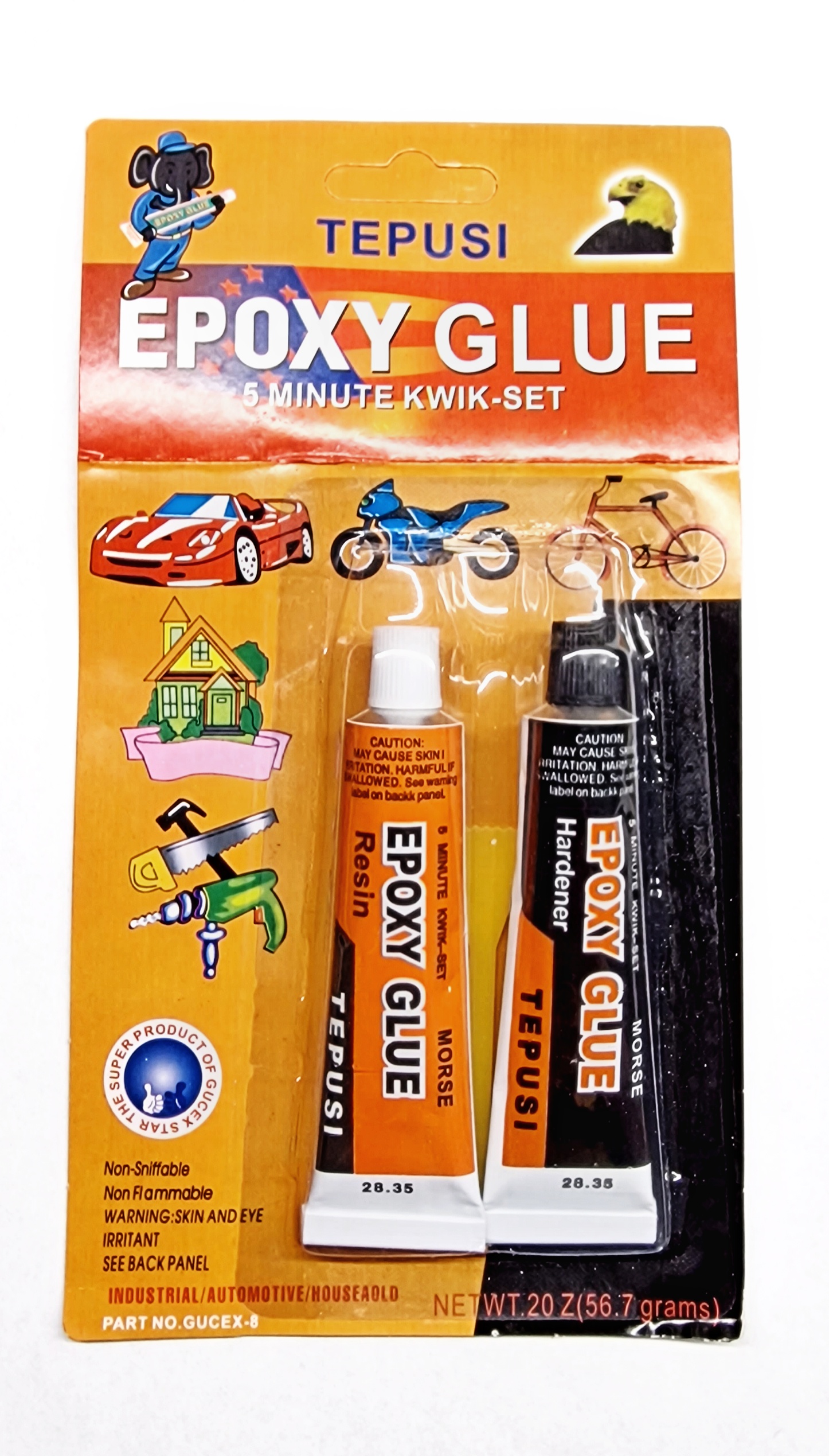 Tepusi epoxy glue - epoxidové lepidlo, dvousložkové