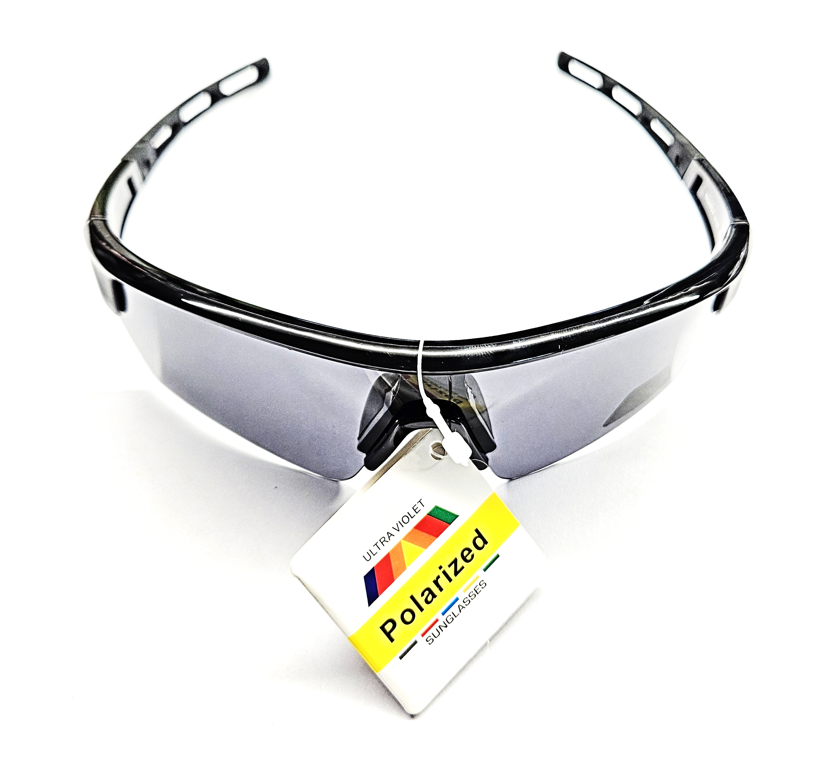 Polarizační brýle Qiim Sport TR24075P - šedé, plastové černé rámečky, UV 400 cat. 3