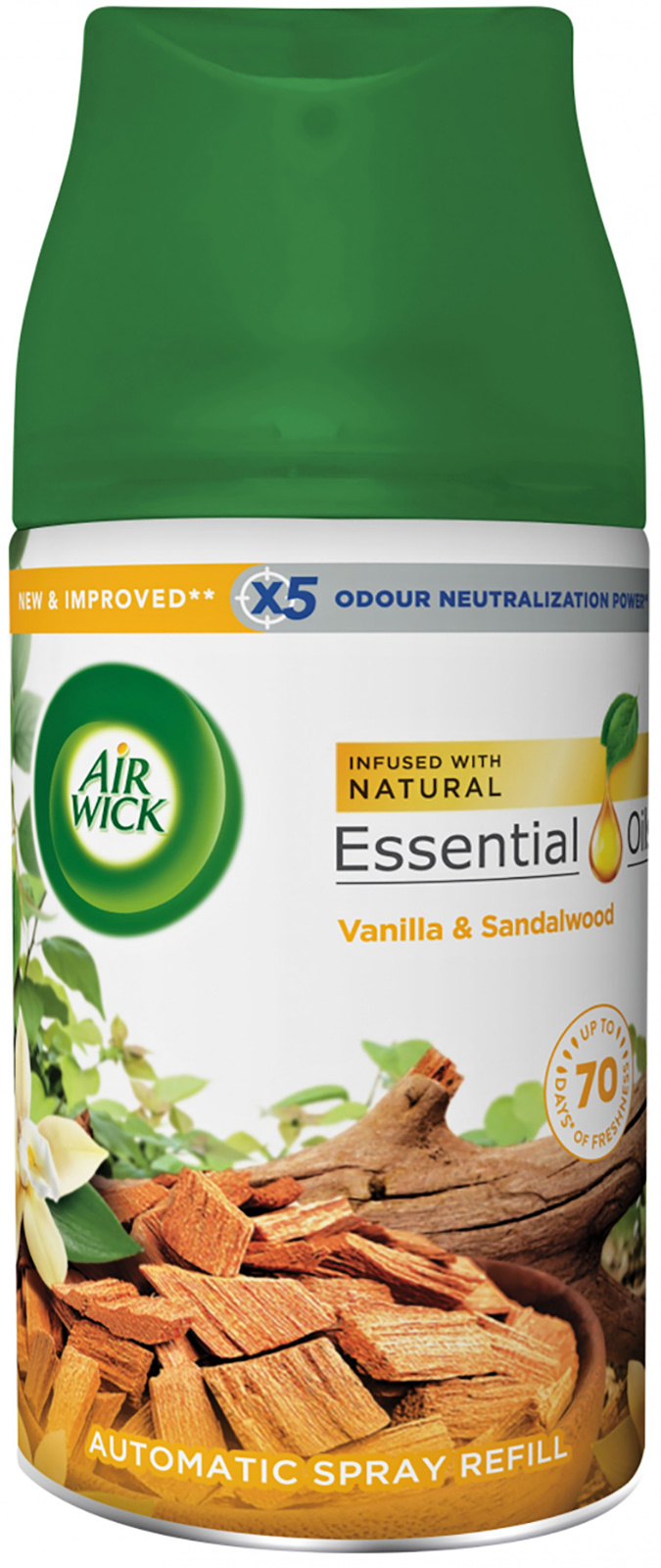 Air Wick Freshmatic náplň do osvěžovače vzduchu Vanilka a santalové dřevo 250ml