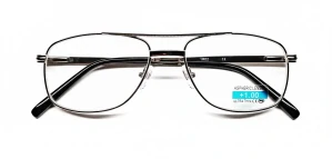 Čtecí dioptrické brýle BLACKEAGLE TR117 dioptrie +1.00 FLEXI černé kovové rámečky unisex