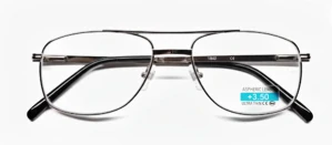 Čtecí dioptrické brýle BLACKEAGLE TR117 dioptrie +3.50 FLEXI černé kovové rámečky unisex