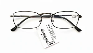 Dioptrické brýle na čtení QiiM TR118, kovové černé, +1,50 dioptrie, unisex