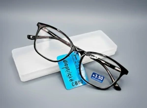 Čtecí dioptrické brýle JingGlass SLIM CB02, plastové, +3,5 dioptrie, unisex, s pouzdrem