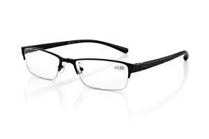 Dioptrické brýle SURGLASS DE LUXE TR-230p – černé, kovové (+1,50 dioptrie), unisex