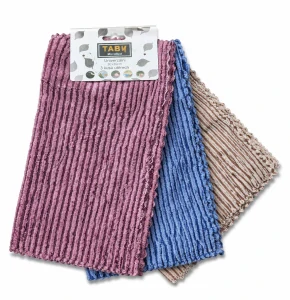 TABY Mikroutěrka 30x30 cm – Univerzální čistící sada z mikrovlákna, 3 ks v balení, Mix barev