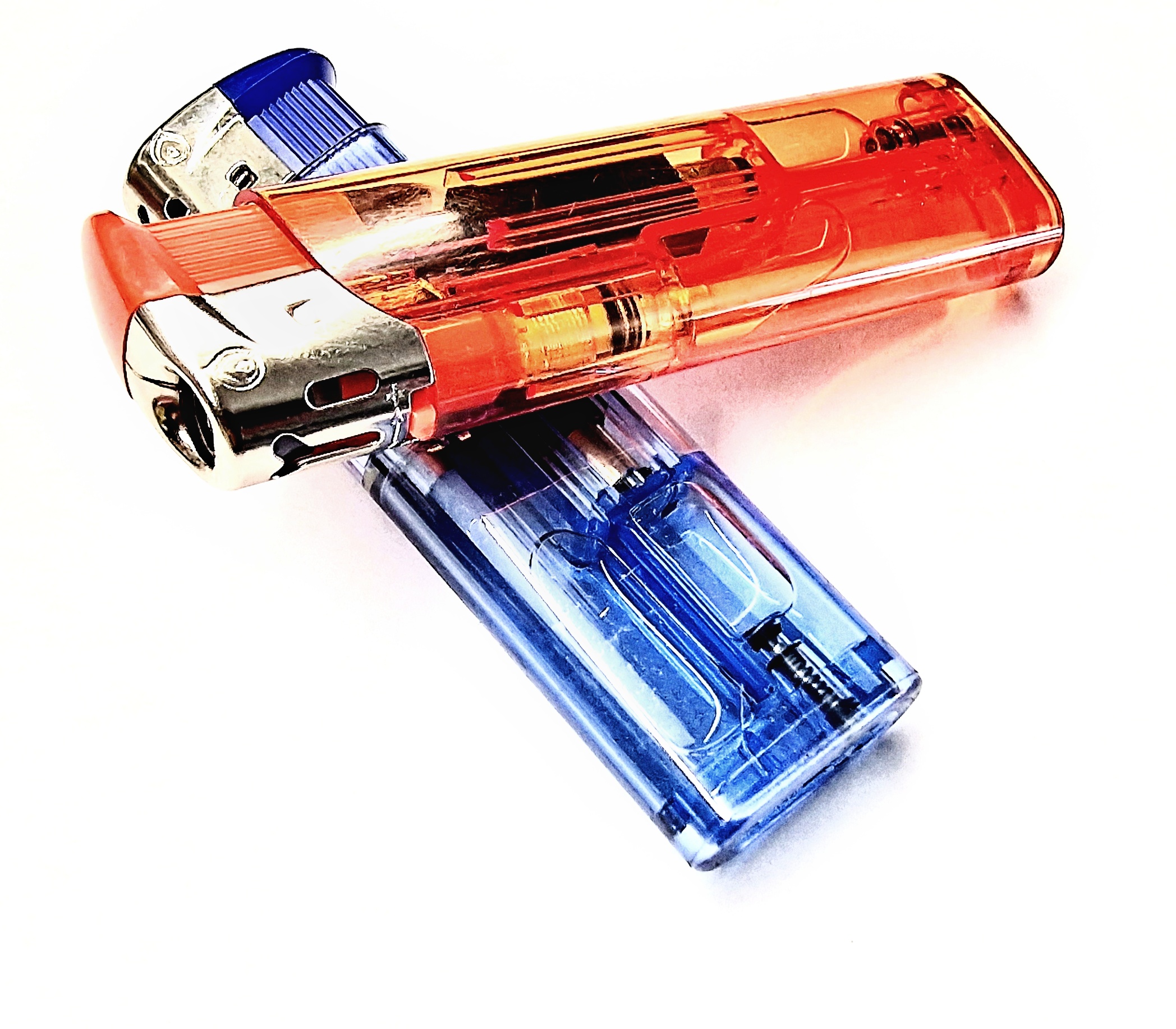 Zapalovač QiiM Turbo 472 transparent, plnící, 1ks