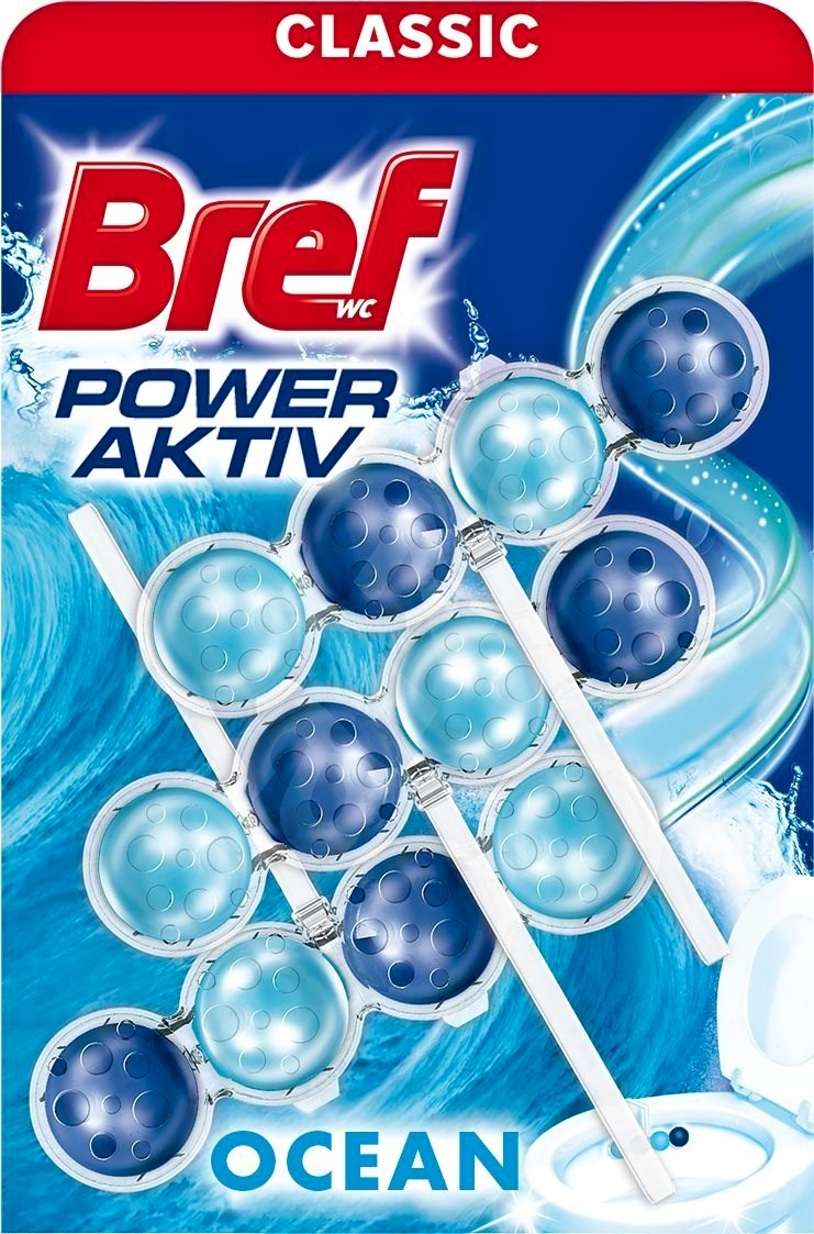 Bref Power Activ WC blok OCEAN 3 x 50 g