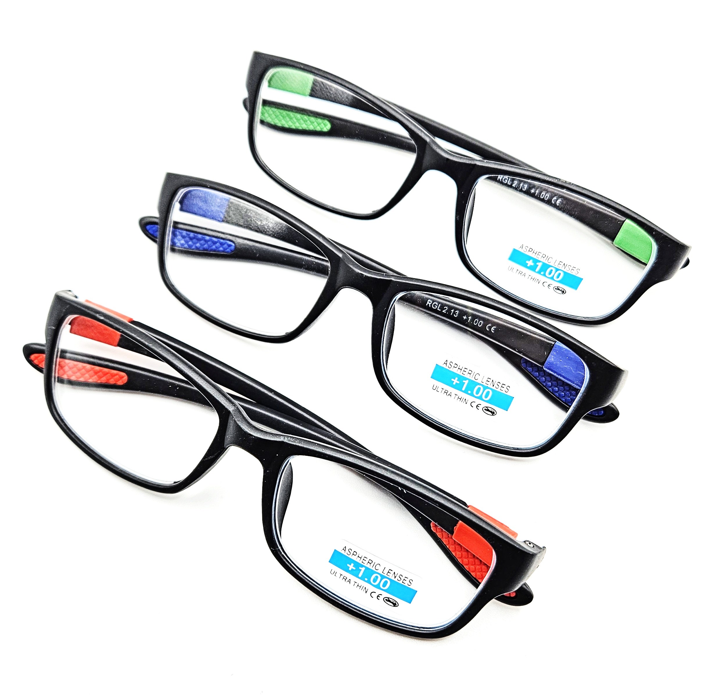 Dioptrické brýle QiiM RGL 2.13 na čtení PLUSKOVÉ, dioptrie +2,0 pouzdro a hadřík zdarma