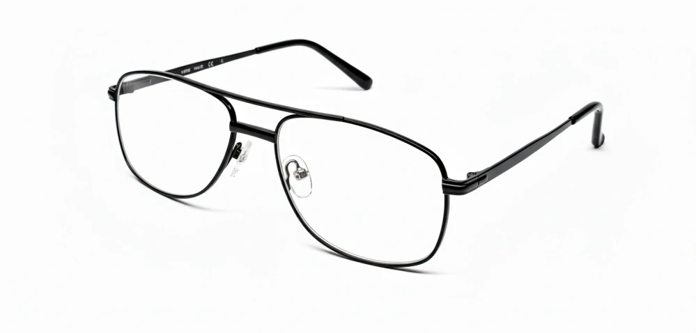 Čtecí dioptrické brýle BLACKEAGLE TR117 dioptrie +3.50 FLEXI černé kovové rámečky unisex