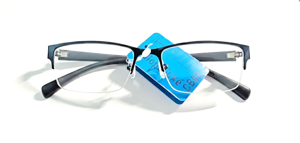 Dioptrické brýle na dálku SURGLASS DE LUXE TR-230, černé kovové unisex, dioptrie -0.50 