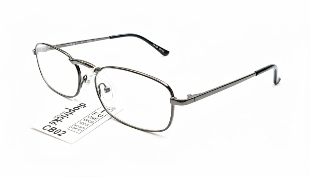 Dioptrické brýle na čtení QiiM TR118, kovové černé, +1,00 dioptrie, unisex