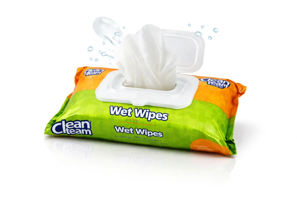 Clean Team Wet Wipes – Jemné vlhčené ubrousky, 100 ks