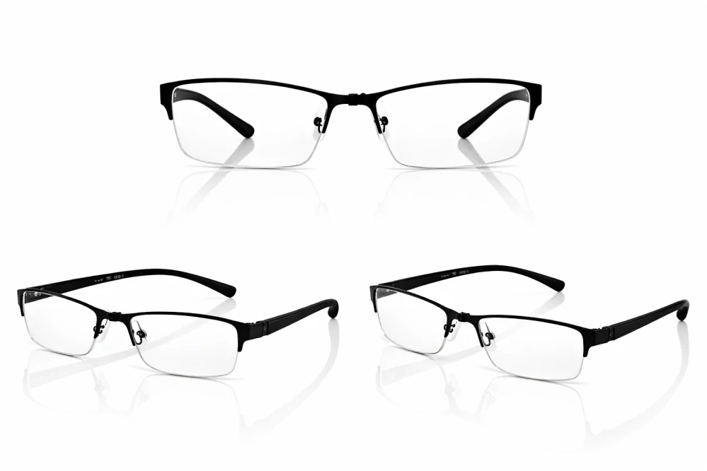 Dioptrické brýle SURGLASS DE LUXE TR-230p – černé, kovové (+3,00 dioptrie), unisex