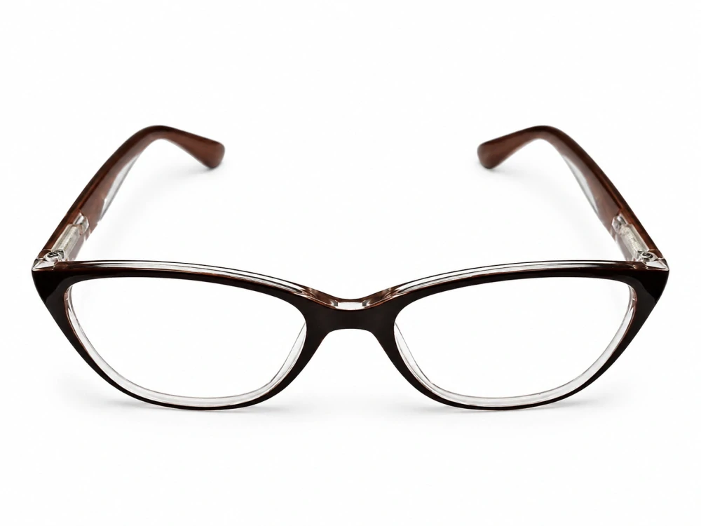 Dioptrické brýle JingGlass DE LUXE TL8822 Flexi, hnědé, plastové, (+2,00 dioptrie), unisex