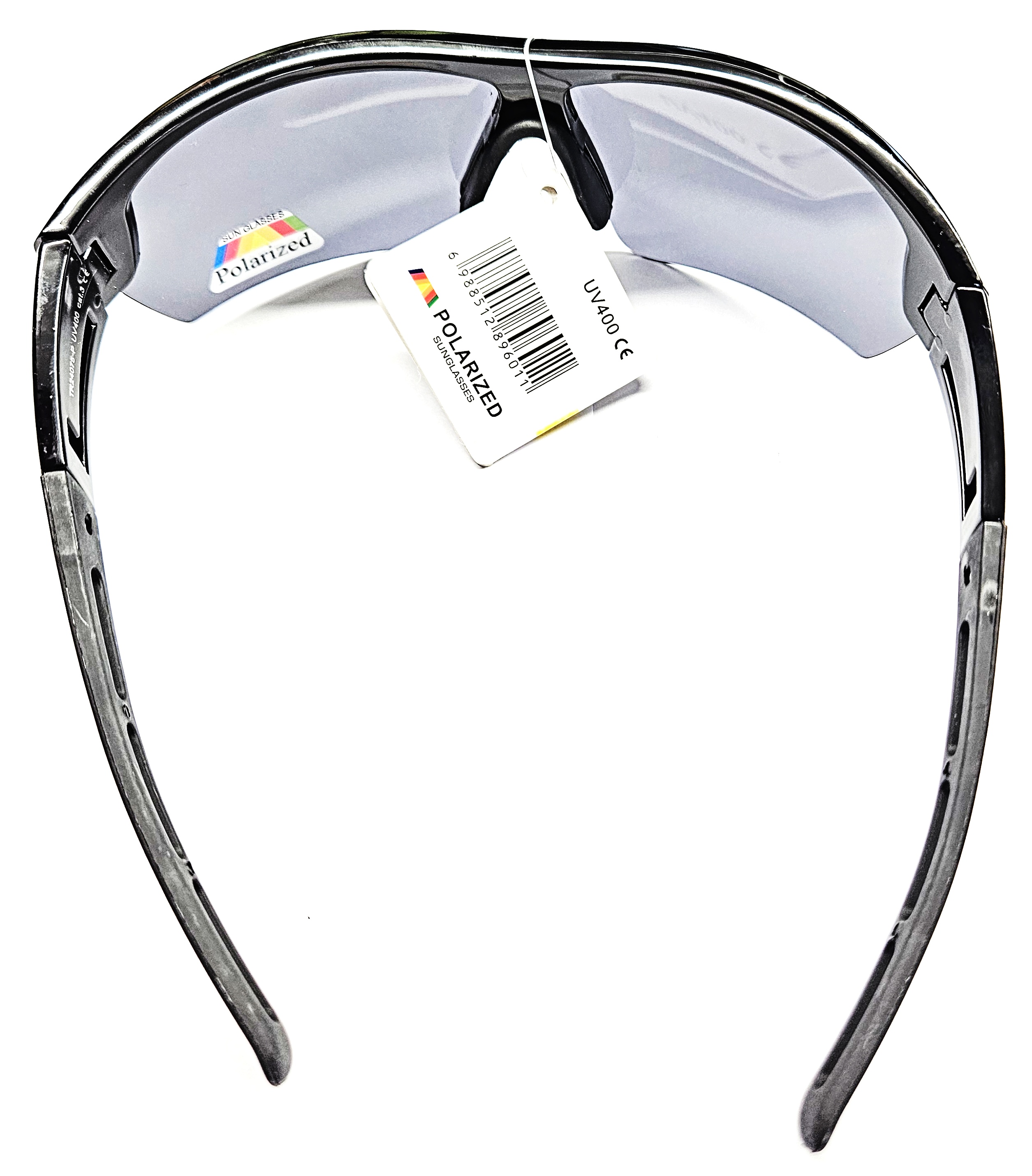 Polarizační brýle Qiim Sport TR24075P - šedé, plastové černé rámečky, UV 400 cat. 3