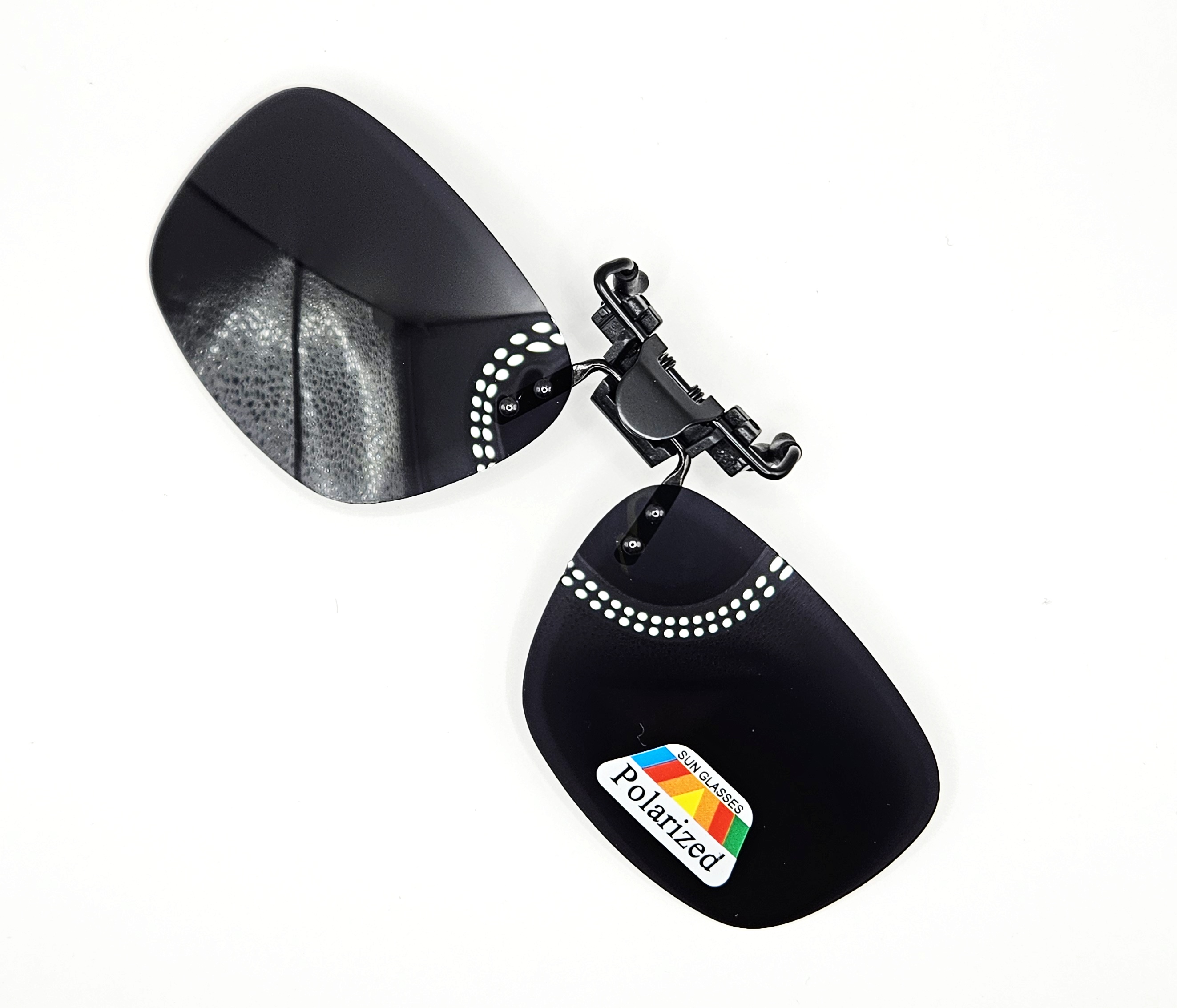 QiiM P-23 Polarizační Klips na Dioptrické Brýle, Šedý, UV400, 60x41mm, 8g