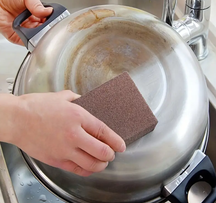 QiiM Magic - Magická houbička na nádobí, hnědá, 5ks