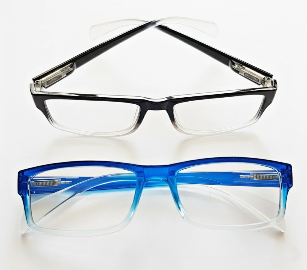 Dioptrické brýle na čtení QiiM Flexi TK-1207, plastové unisex, +2,0 dioptrie