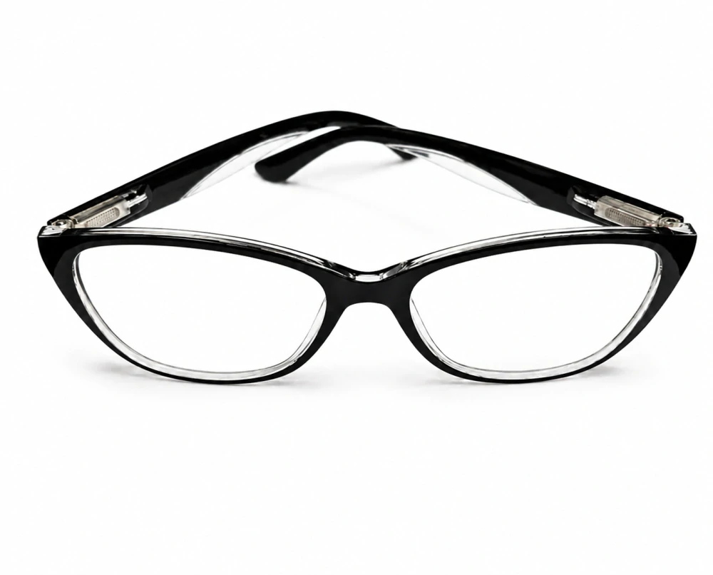 Dioptrické brýle JingGlass DE LUXE TL8822 Flexi, černé, plastové, (+2,00 dioptrie), unisex