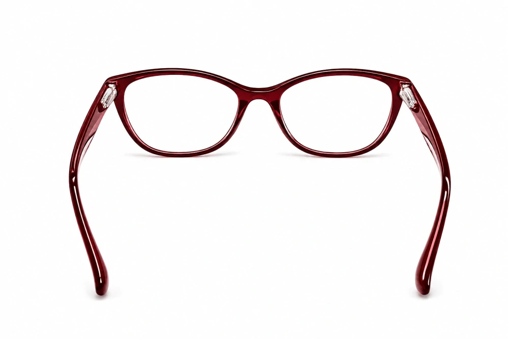 Dioptrické brýle JingGlass DE LUXE TL8822 Flexi, červené, plastové, (+1,00 dioptrie), dámské