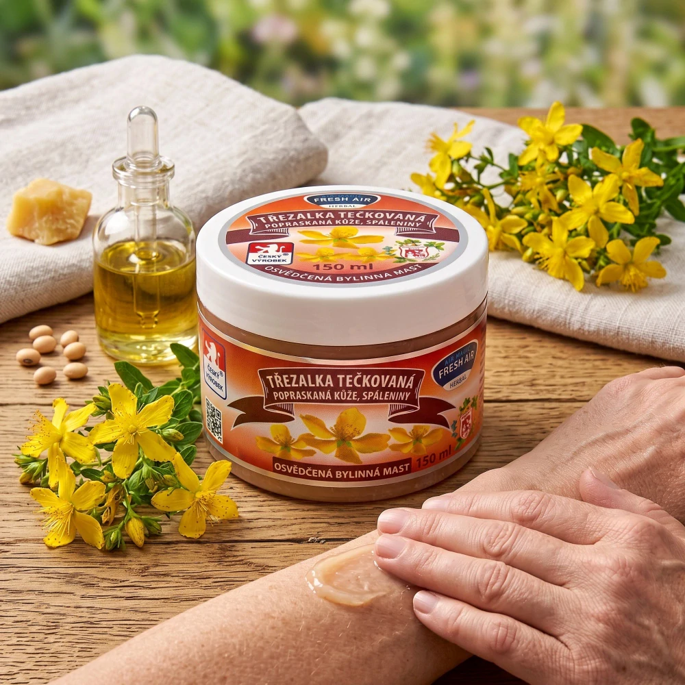 Fresh Air bylinná mast Třezalka tečkovaná 150 ml