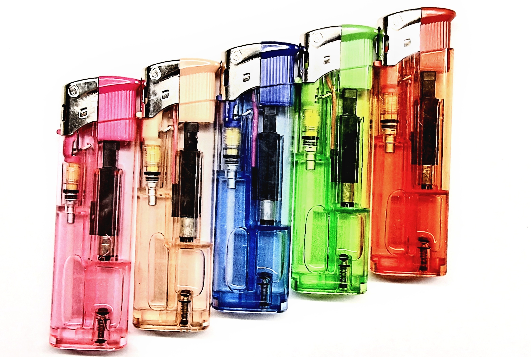 Zapalovač QiiM Turbo 472 transparent, plnící, 1ks