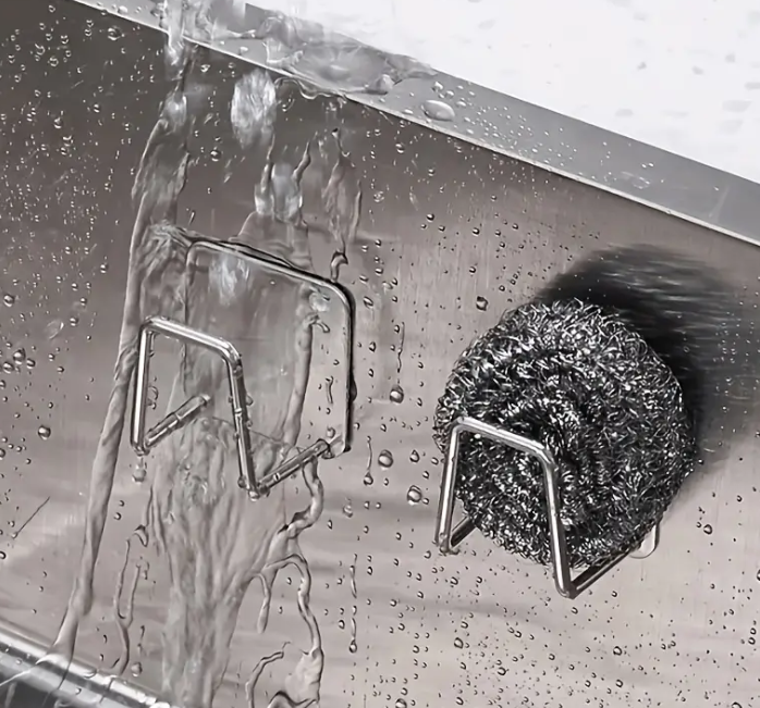 QiiM DN-1 - Držák na houbičky, nerezová ocel, lepící