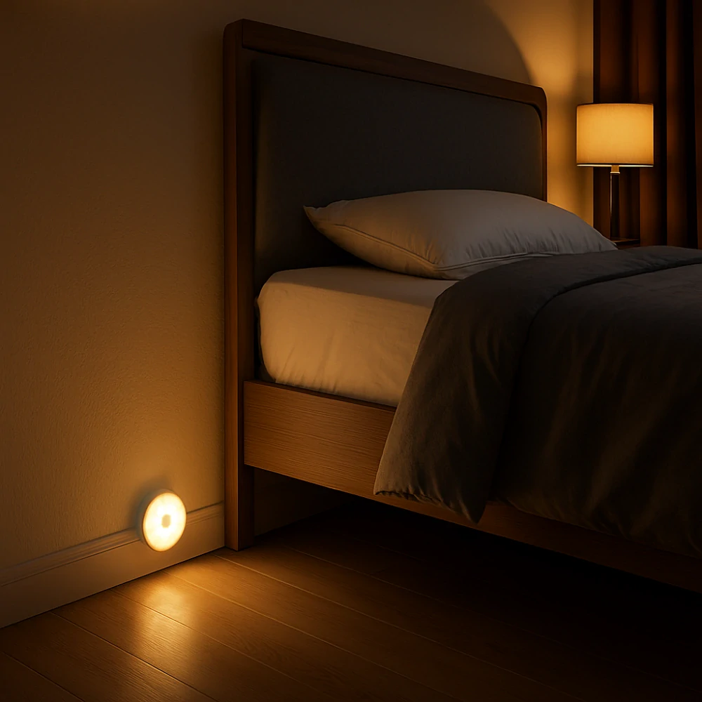 Nakida 20720 LED noční světlo s pohybovým senzorem, nabíjecí USB, magnetické, teplá bílá