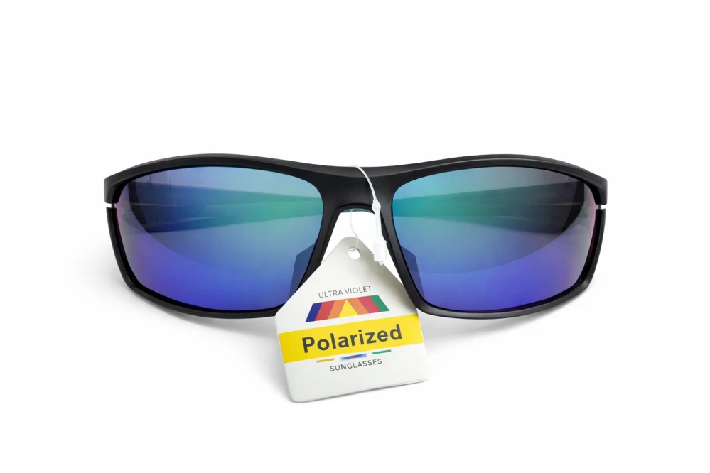 SURPASSGLASS F4704P sportovní polarizační sluneční brýle, modrozelená zrcadlová skla, UV400, Cat.3, unisex