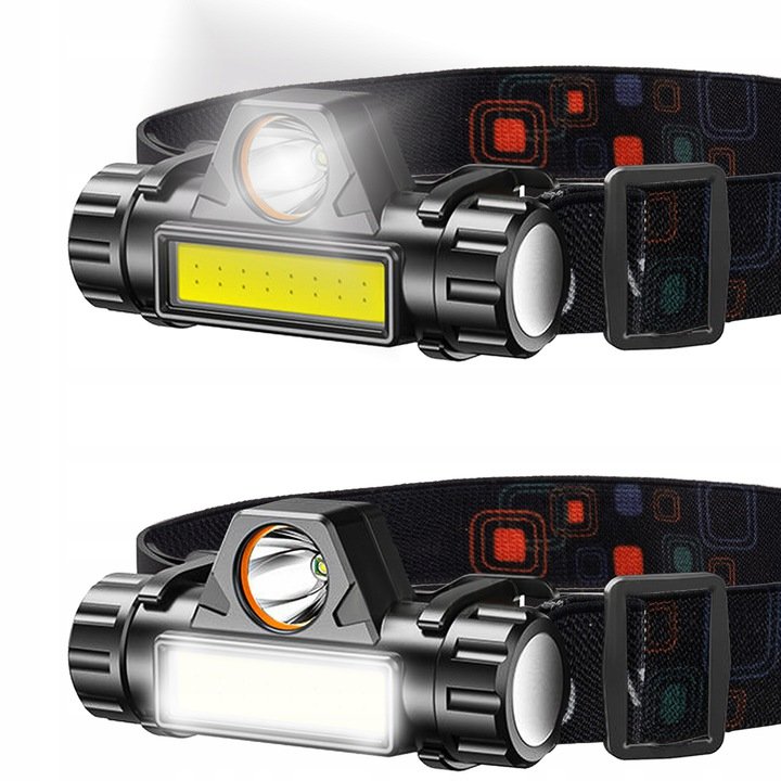 Čelová svítilna Nakida TK-026, CREE XPE+COB, nabíjecí USB