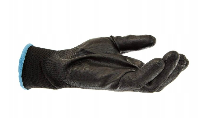Pracovní ochranné rukavice polyuretanové černé Nakida PU076, velikost 6 (XS), EN388