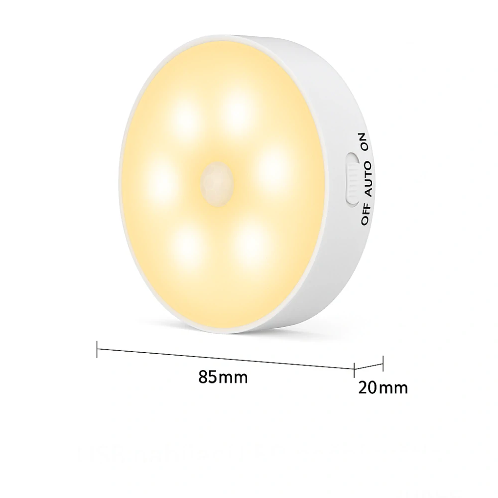 Nakida 20720 LED noční světlo s pohybovým senzorem, nabíjecí USB, magnetické, teplá bílá