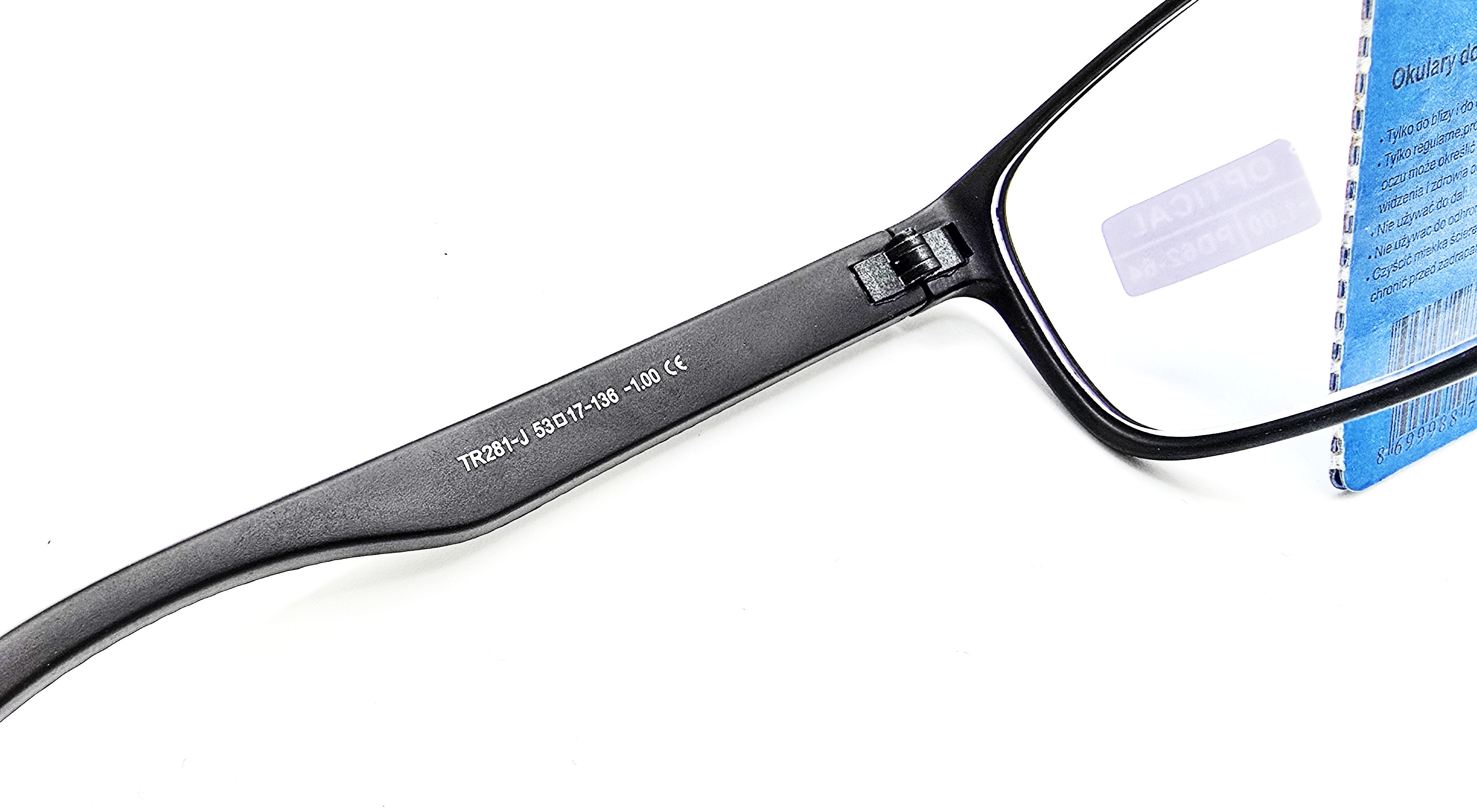 Dioptrické brýle SURGLASS DE LUXE na dálku MÍNUSOVÉ, dioptrie -2,5 černé plastové rámečky