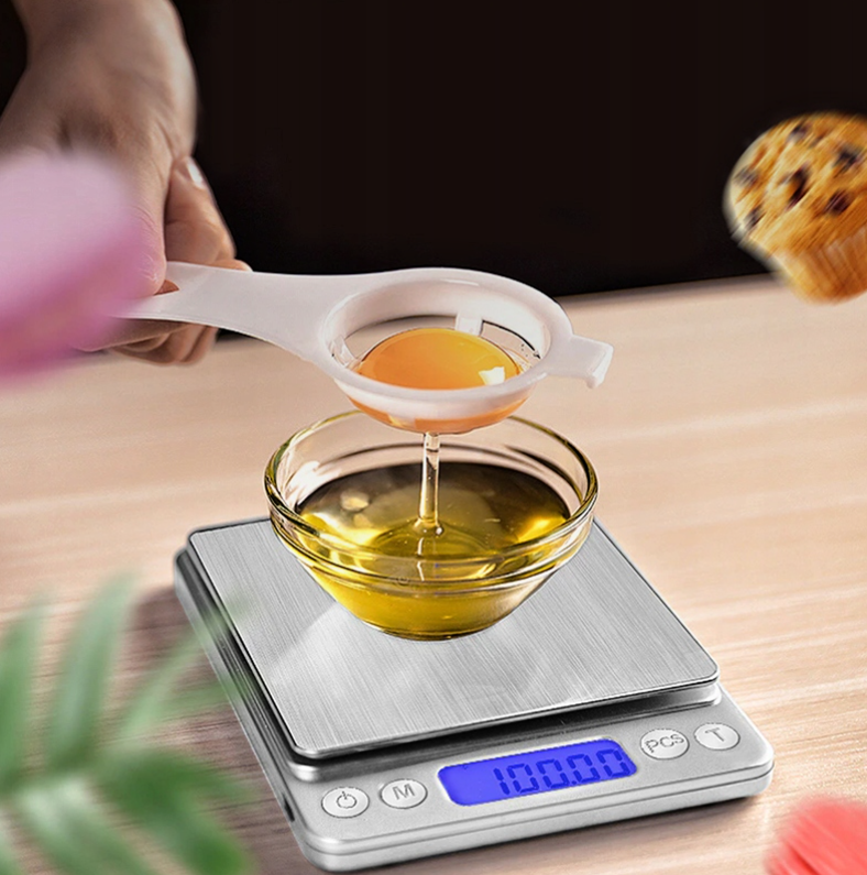 Reto MB Pro 200g/0,01g – Elektronická přesná váha s LCD displejem, kapesní digitální váha na šperky, koření, potraviny, automatická kalibrace, funkce TARE