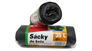 Sáčky na odpad STOPPL 35L | Extra silné | 15 ks | Černé