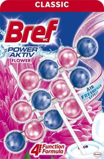 Bref Power Activ WC blok Flower, květy 3 x 50 g