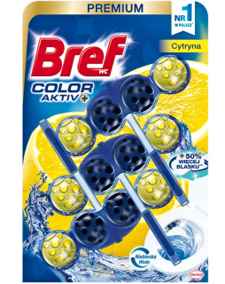 Bref Color Aktiv WC blok Citron 3 x 50 g - BARVÍCÍ